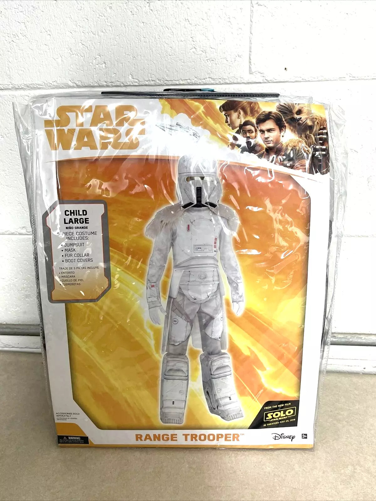 Star Wars Range Trooper Halloween Costume 5 Pc Child Size Large L 12-14 NEW