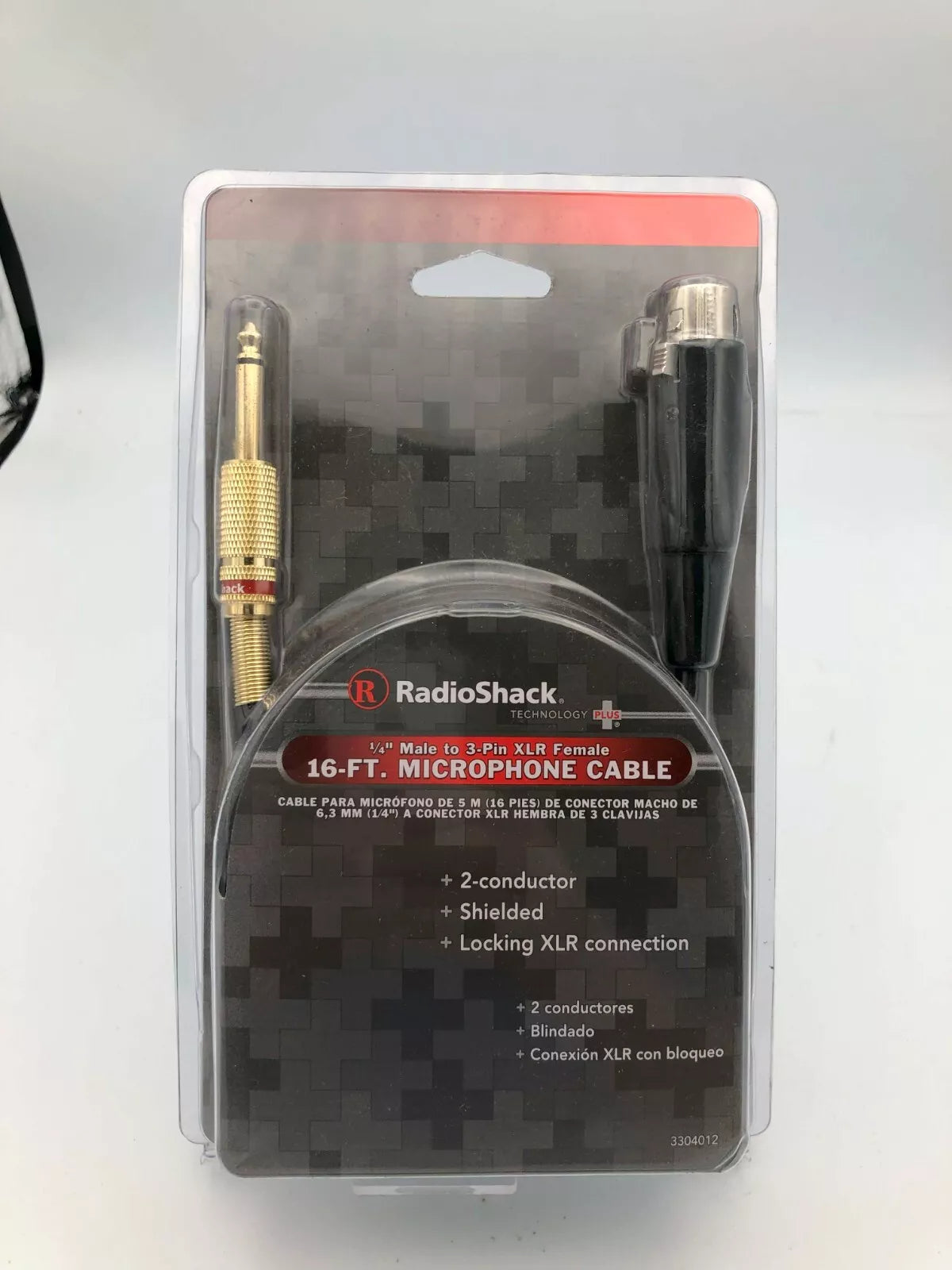 New Radio Shack 25 Ft Microphone Cable 3-Pin XLR Male to 3-Pin XLR Female