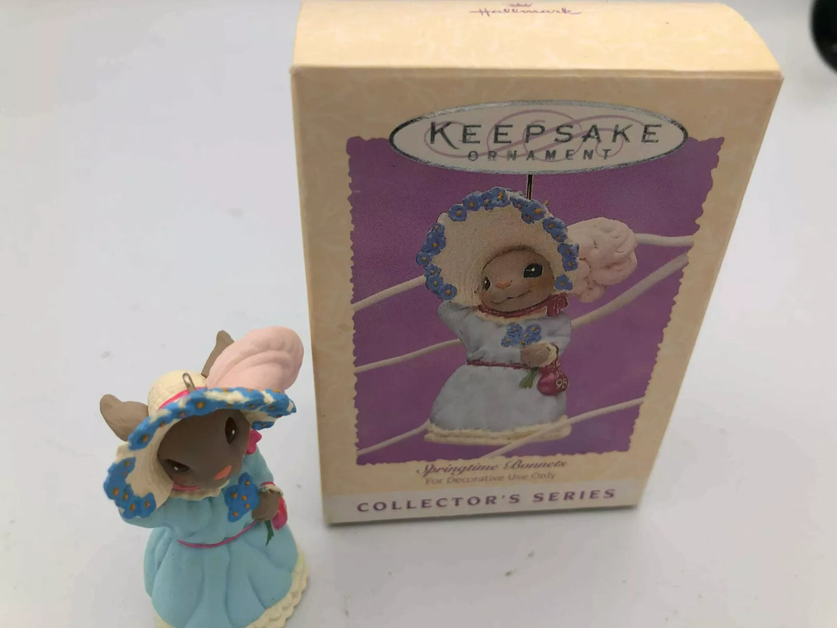 SPRINGTIME BONNETS Collector's Series Hallmark Keepsake Ornament 1995