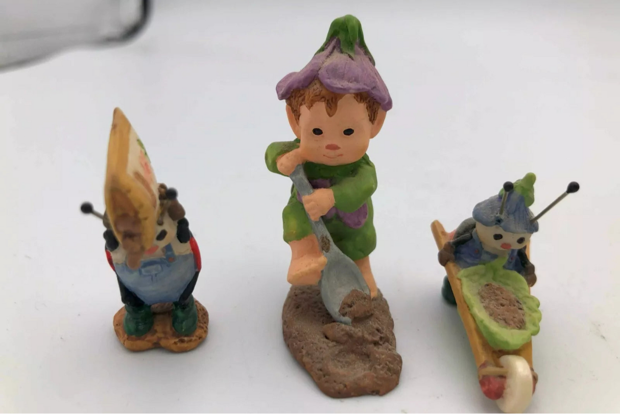Hallmark Ornament Merry Miniatures Getting Ready for Spring 3 Piece Set (1997)