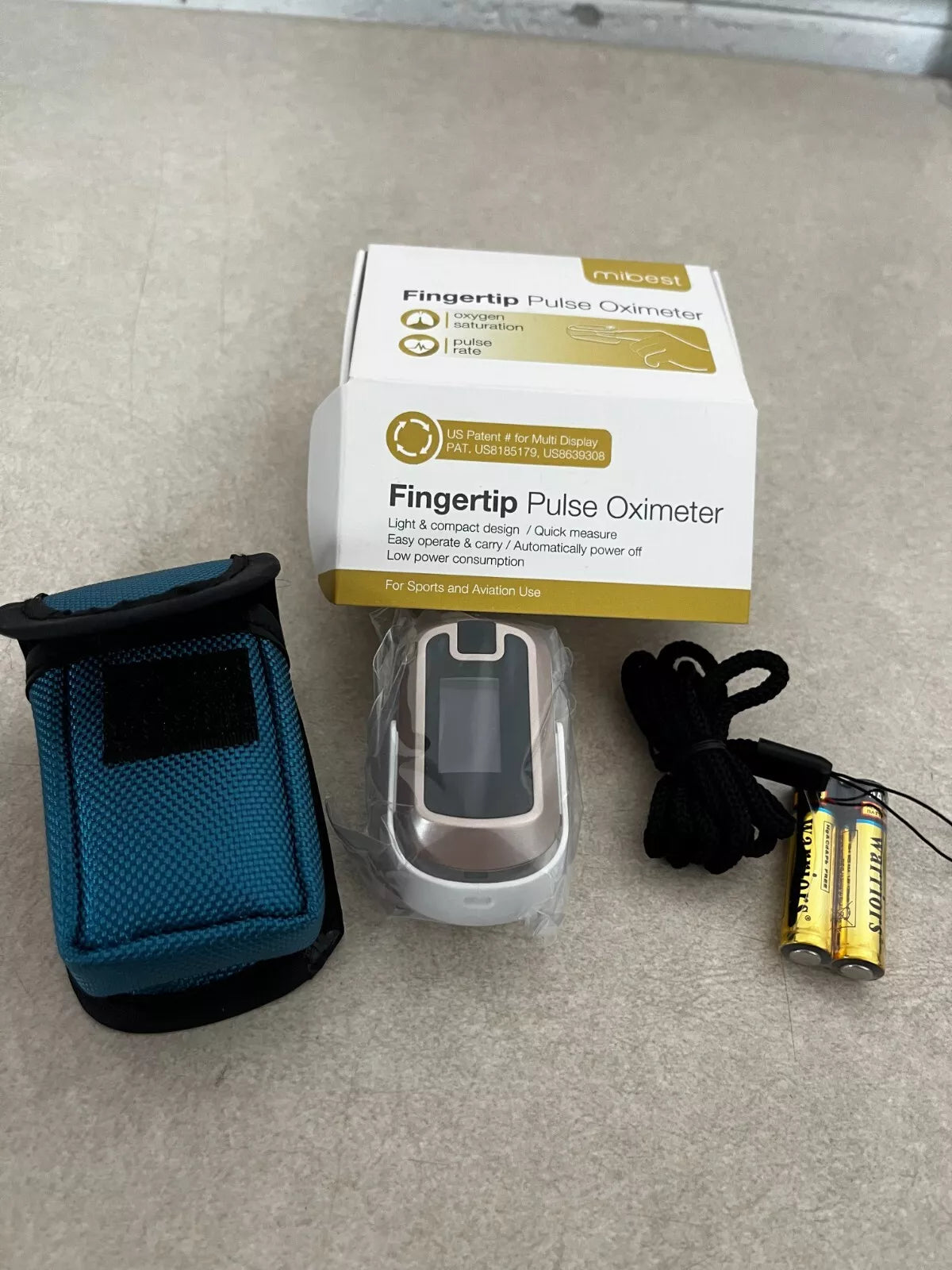 Fingertip Pulse Oximeter, Oxygen Monitor Pulse Ox, Heart Rate
