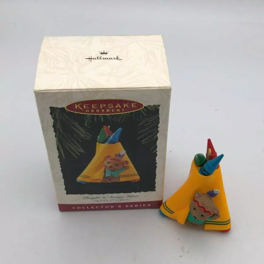 Hallmark Keepsake Ornament 1995 Crayola Crayon BRIGHT 'n SUNNY TEPEE