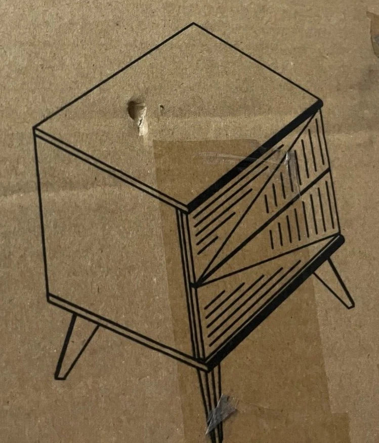 Nightstand Braxton Studio Walnut - Open Box