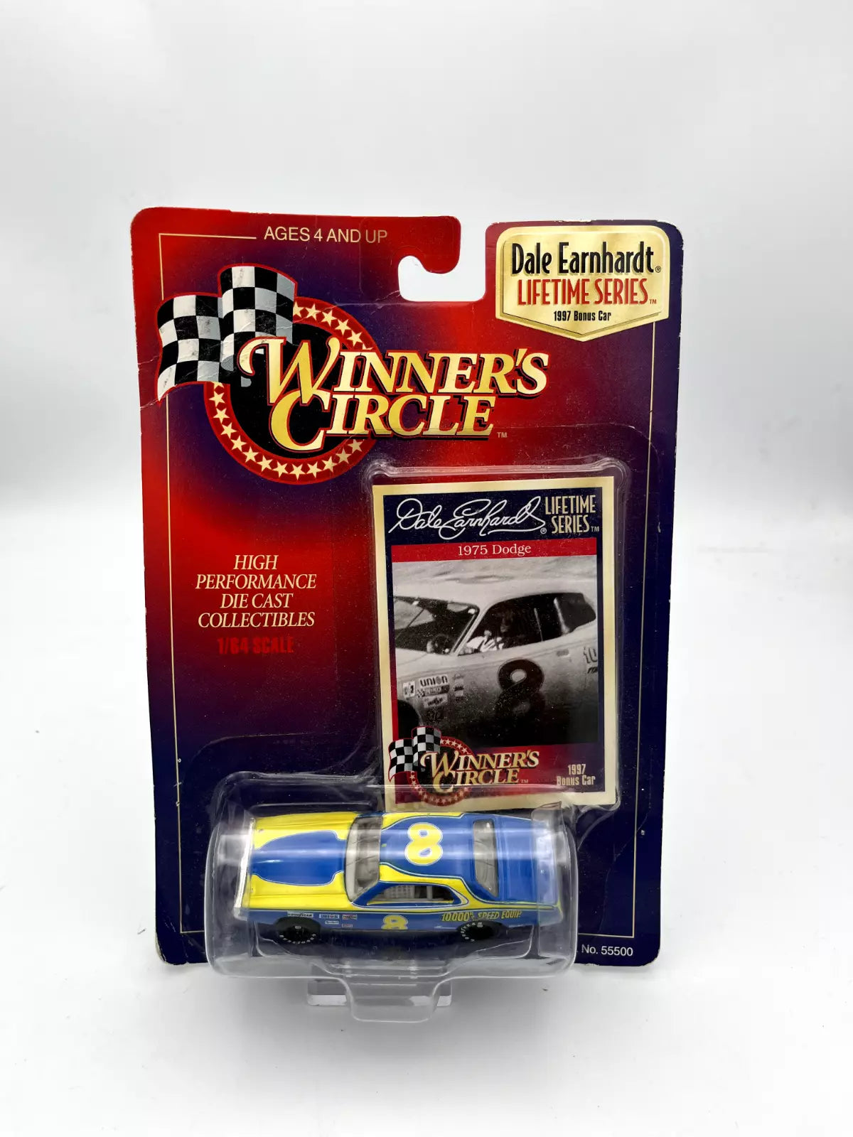 DALE EARNHARDT 1:64 SCALE CAR WINNERS CIRCLE 1997 1975 10000 RPM DODGE CHARGER DALE EARNHARDT SR LIFETIME