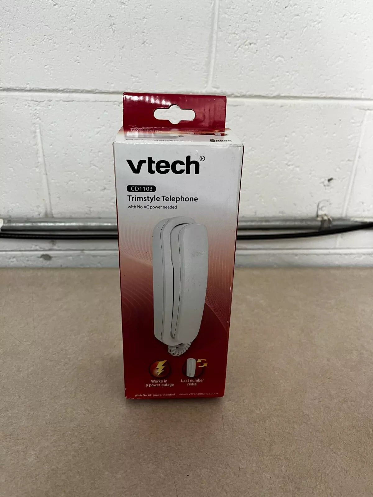 VTech CD1103 Trimstyle Corded Phone - White