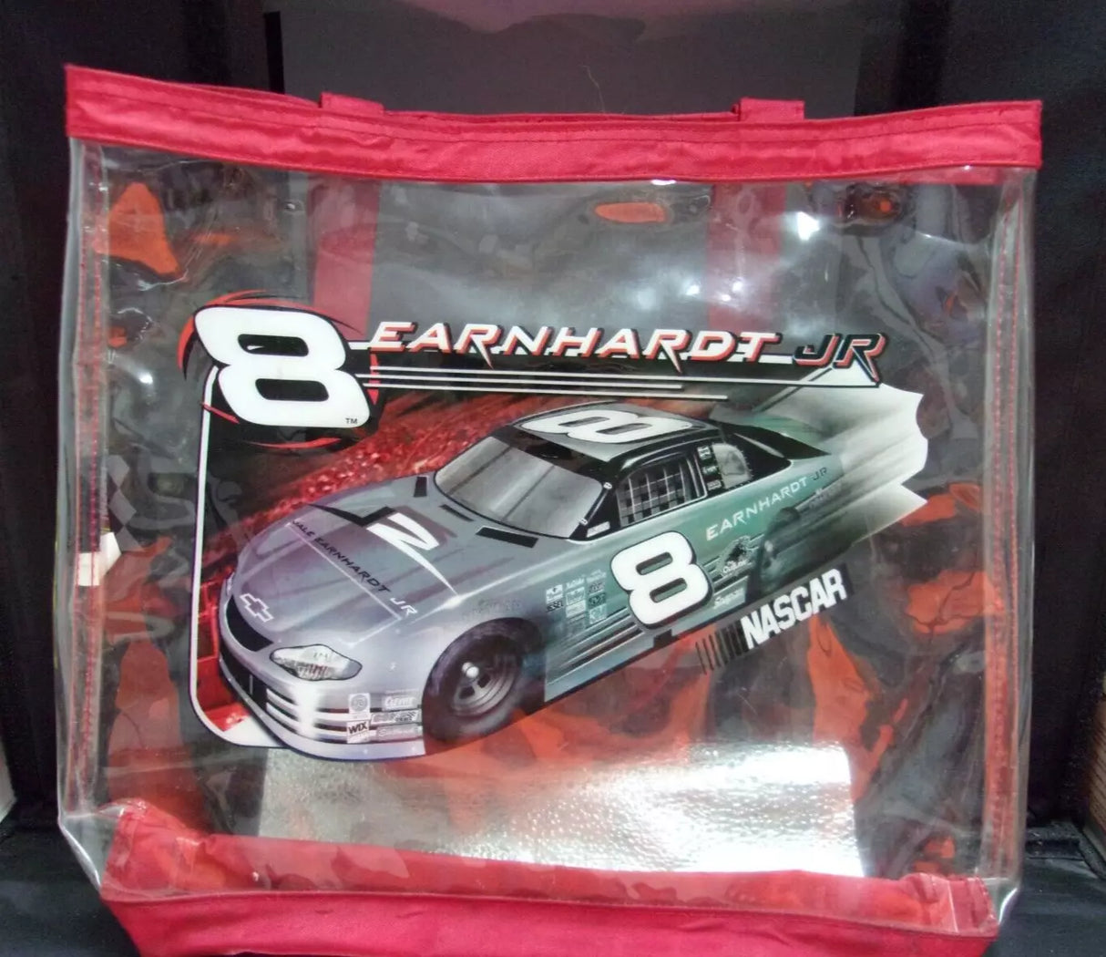 Dale Earnhardt JR Clear Tote Bag Plastic 2002 Security Event Stadium Racetrack