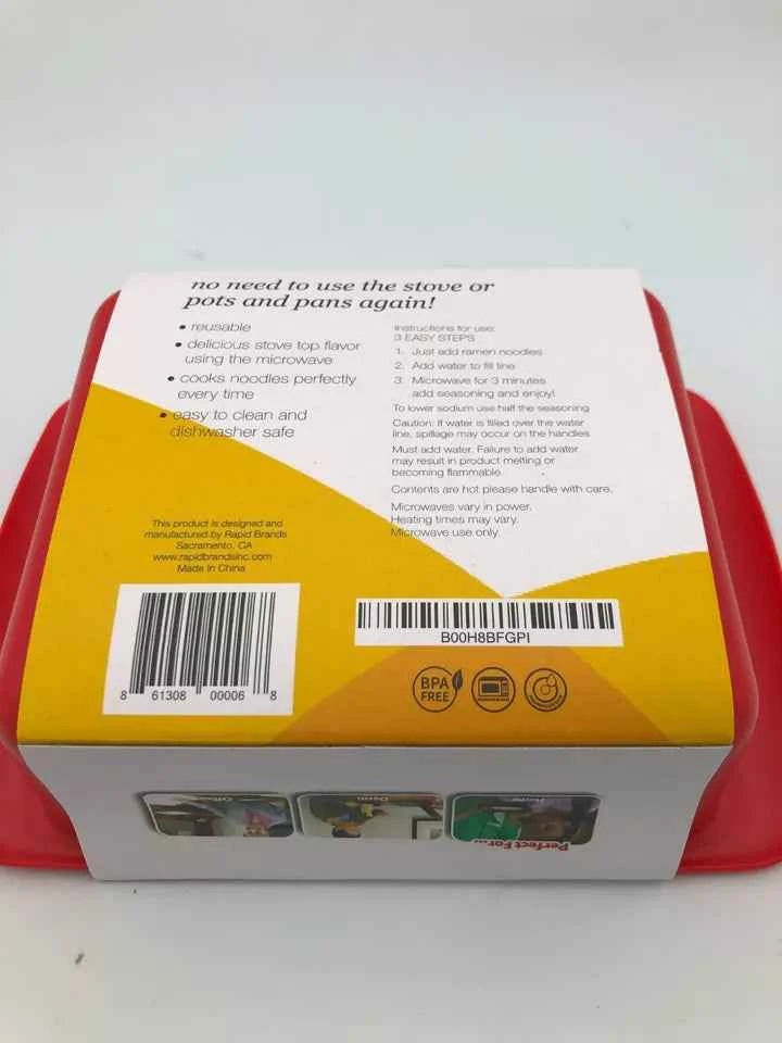 Rapid Brands Ramen Cooker Microwave in 3 Minutes BPA Free Dishwasher Safe