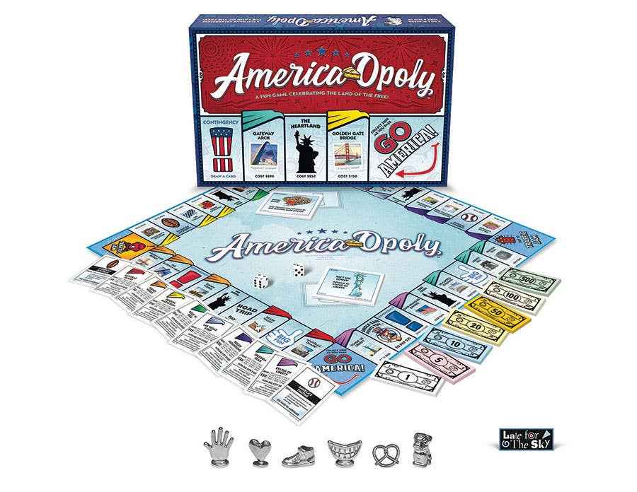 America Opoly Board Game, by Late for the Sky