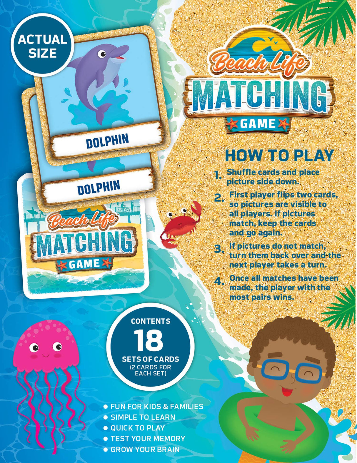 Beach Life Matching Game