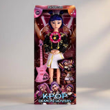 Light Up Kpop Demon Hunters Character Figure Doll with Guitar
