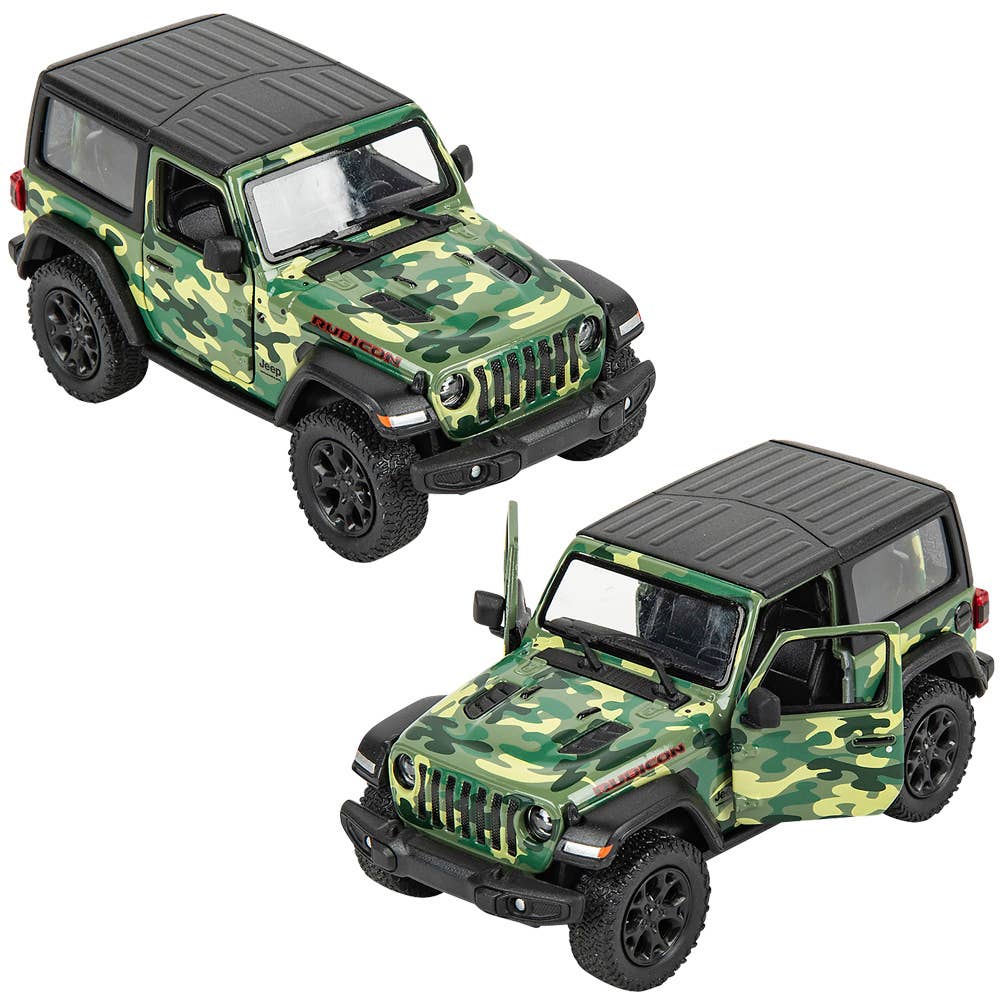5" Diecast 2018 Jeep Wrangler Camo Hard Top  12/Disp