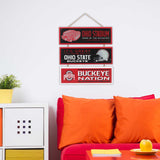 The Ohio State University Buckeyes Linked Wood Wall Decor