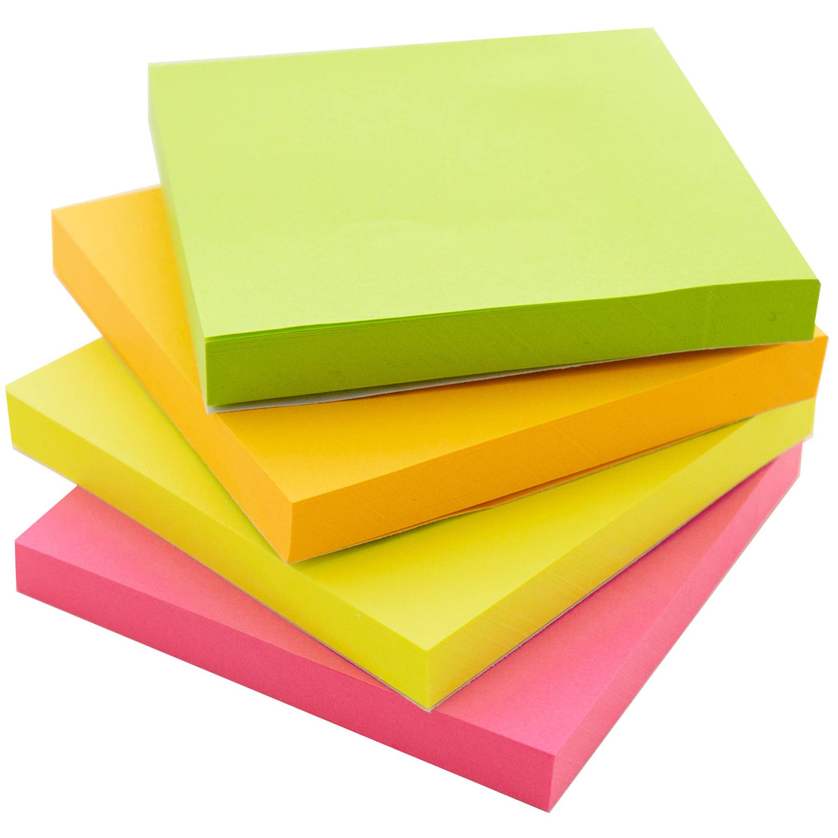 Sticky Notes 3" X 3" 80 Ct. Neon (4 pk)