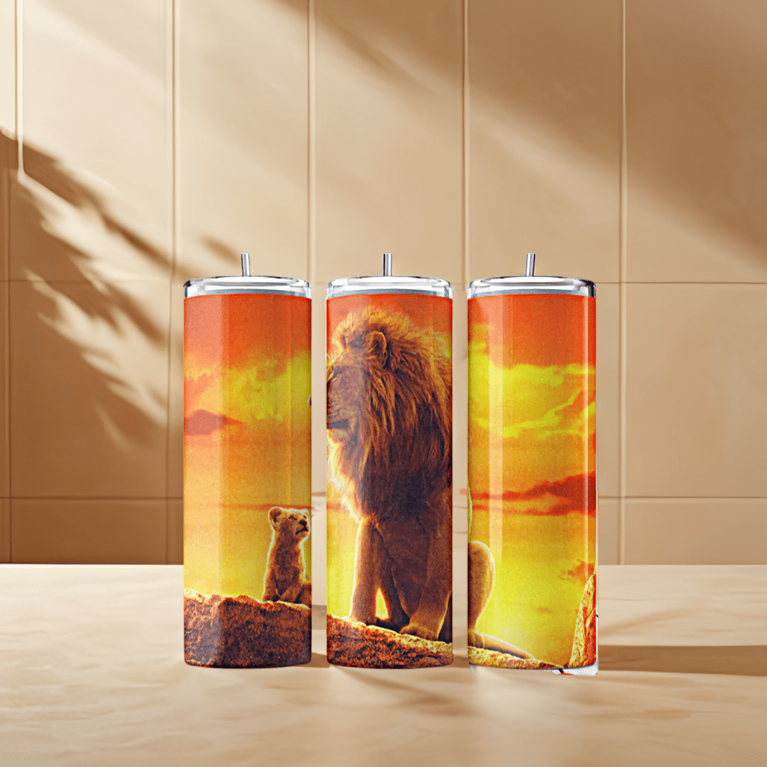 Lion King Wild Kingdom 20oz Tumbler with Straw