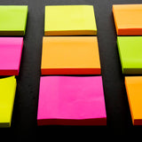 Sticky Notes 3" X 3" 80 Ct. Neon (4 pk)