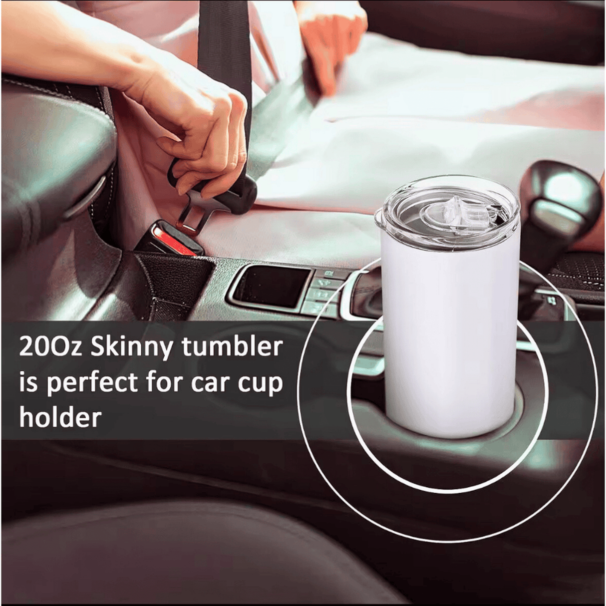 20oz Stainless-Steel Tumblers-Purple Muscle Car Design