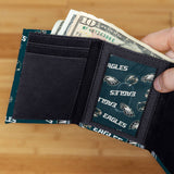 NFL Football Philadelphia Eagles  Canvas Trifold Wallet