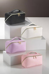Leather Cosmetic Makeup Travel Bag