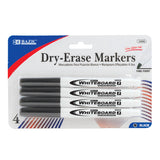 Fine Tip Black Dry-Erase Marker (4 pk)