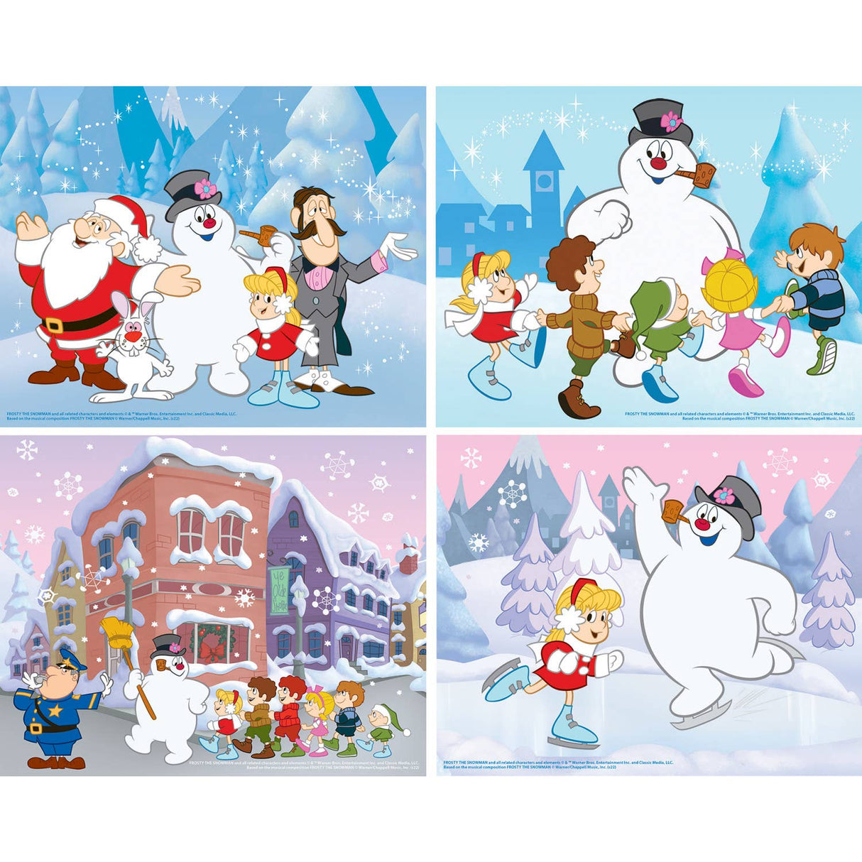 Frosty the Snowman 4-Pack 100 Piece Puzzles