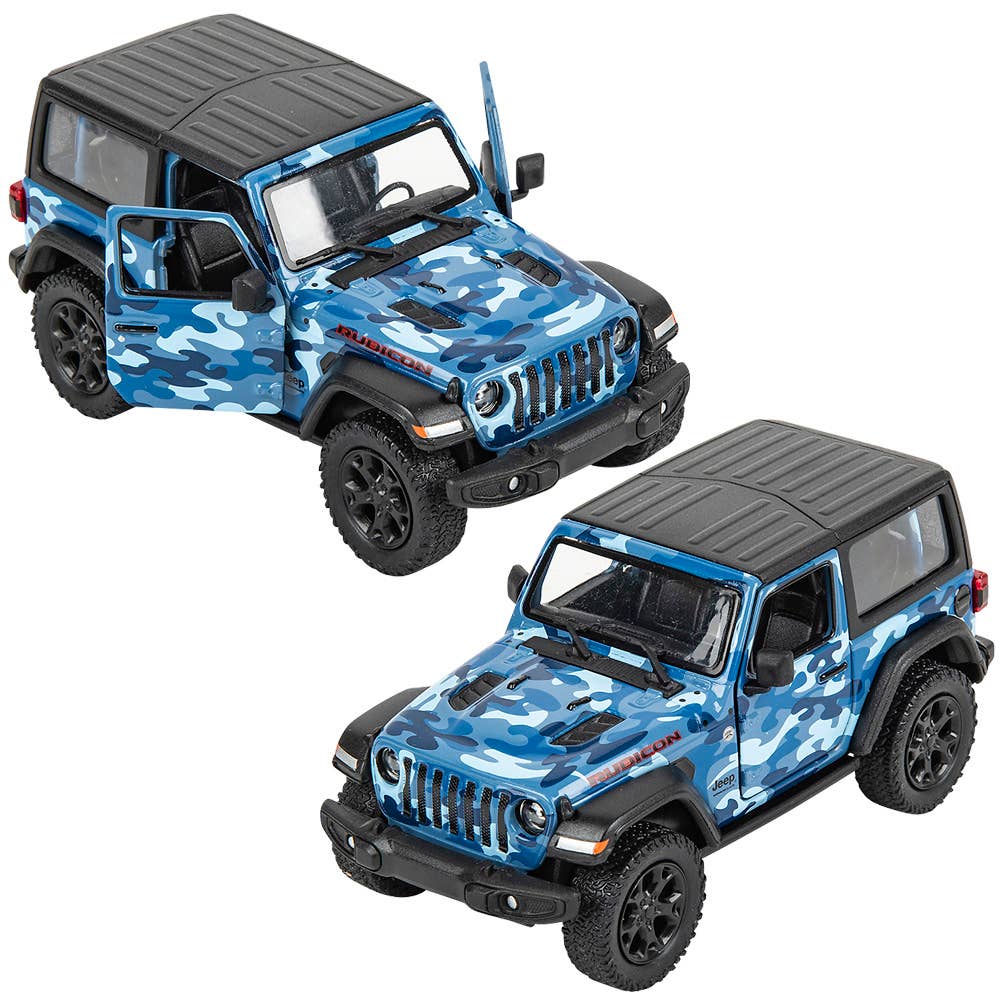 5" Diecast 2018 Jeep Wrangler Camo Hard Top  12/Disp