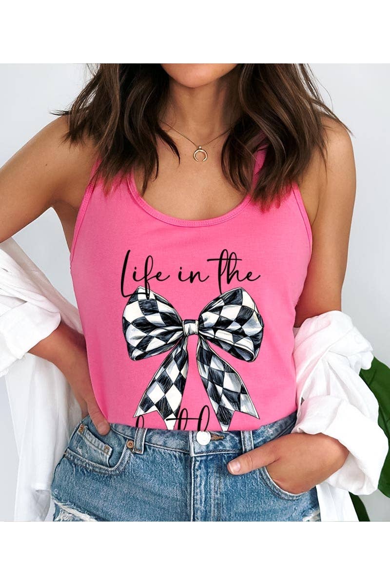 Life in The Fast Lane Graphic Racerback Tank