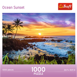 Red 1000 Piece Puzzle - Ocean Sunset