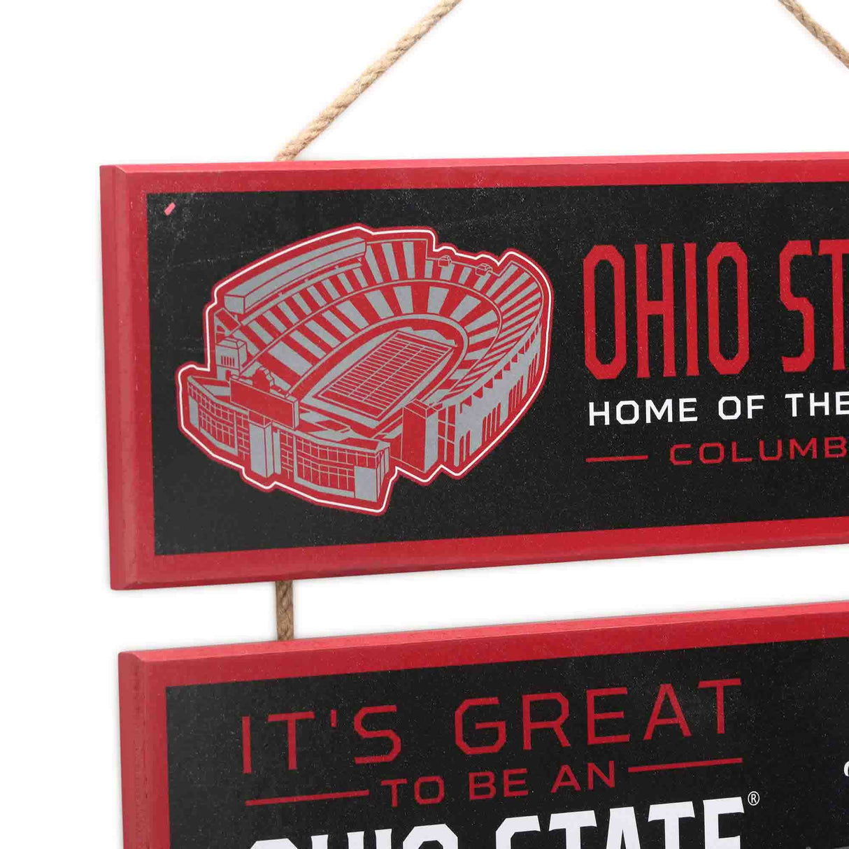 The Ohio State University Buckeyes Linked Wood Wall Decor