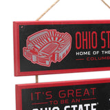The Ohio State University Buckeyes Linked Wood Wall Decor