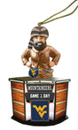 4" West Virginia Game of the Day Ornament