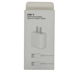 20W PD Combo with Type-C to Type-C Cable and PD Wall Charger