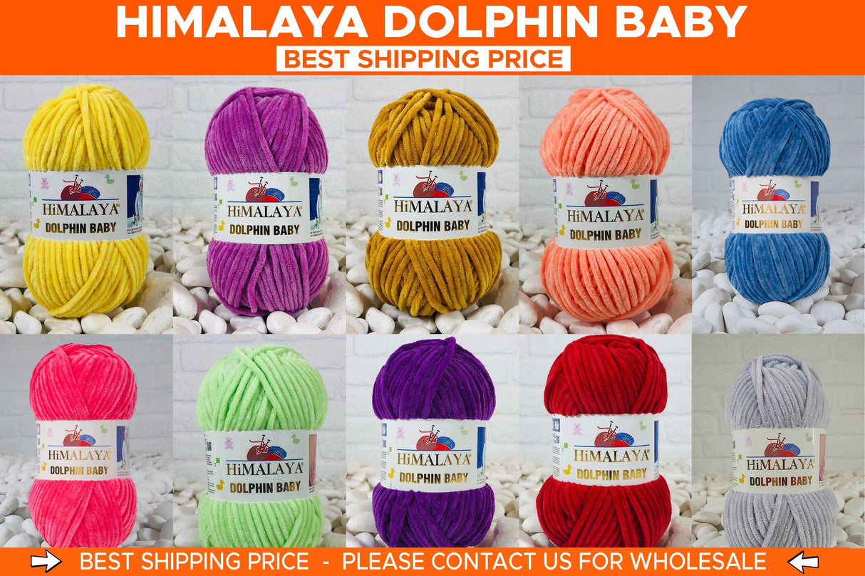 Himalaya Dolphin Baby | Velvet Yarn | Plush Yarn | Knitting