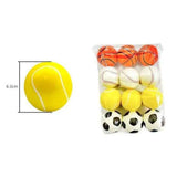 12pk Soft Squish Stress Balls Assorted Sports Designs