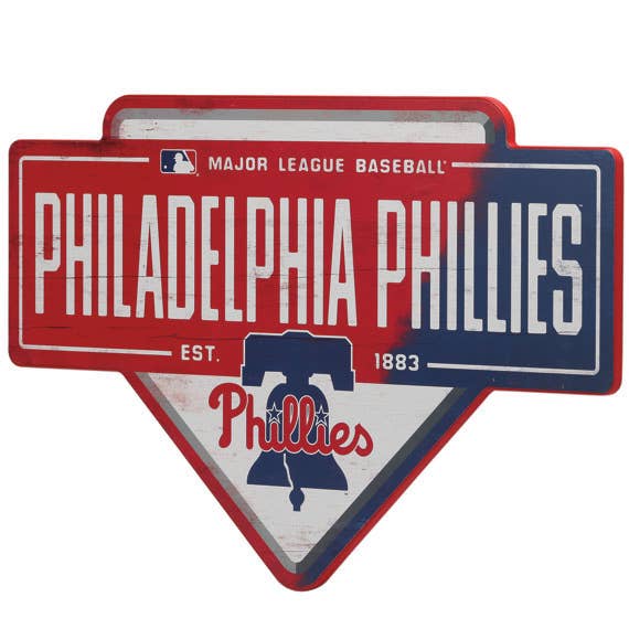 Philadelphia Phillies Baseball Home Plate Wall Decor