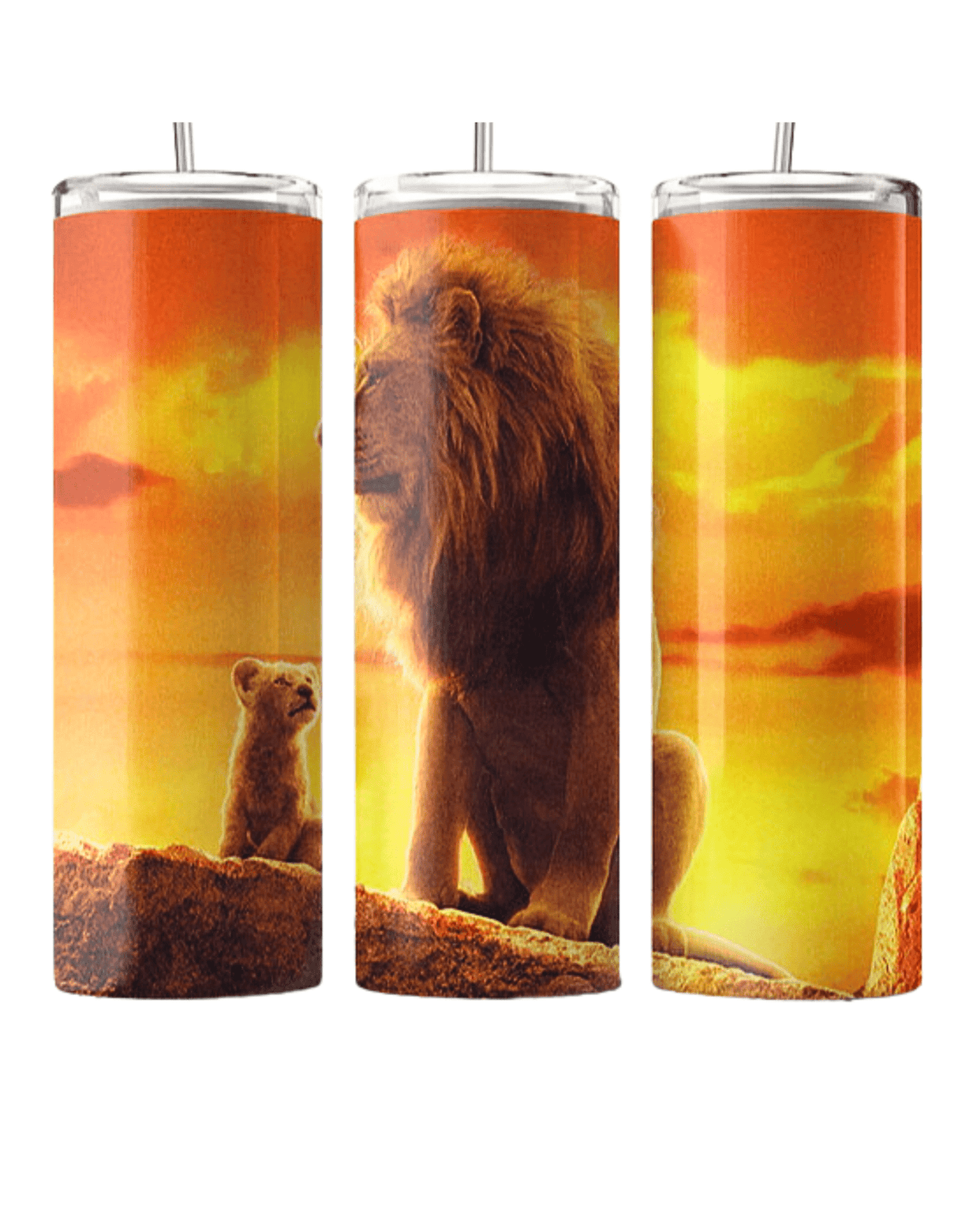 Lion King Wild Kingdom 20oz Tumbler with Straw