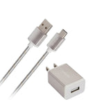 Acellories USB Wall Plug Combo and 6FT USB-A to Type-C Cable