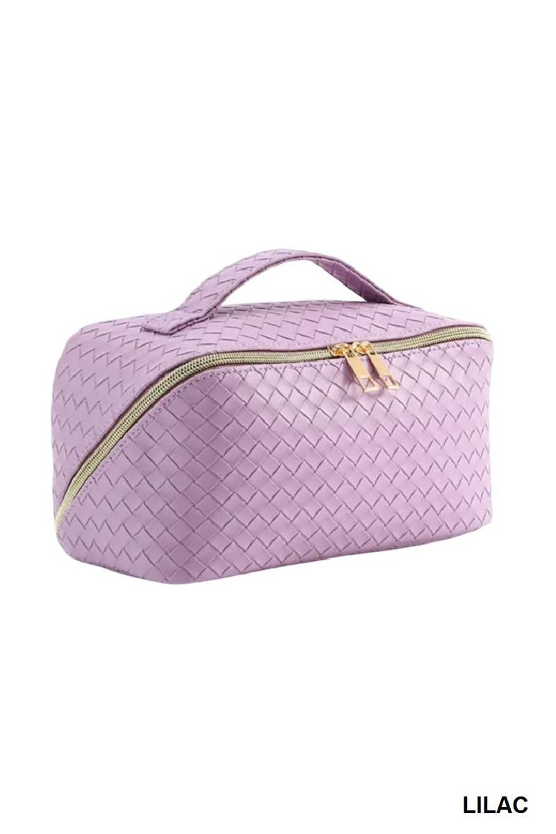 Leather Cosmetic Makeup Travel Bag