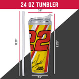 NASCAR  Joey Logano  24oz Acrylic Tumbler with Hinged Lid