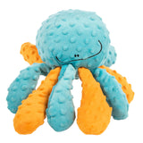 GoDog Crazy Tugs Octopus Squeaky Plush Dog Toy Large