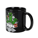 Minecraft Creeper Boom 16 Oz Black Ceramic Mug