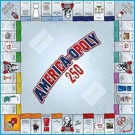 America Opoly 250th Anniversary Edition Board Game