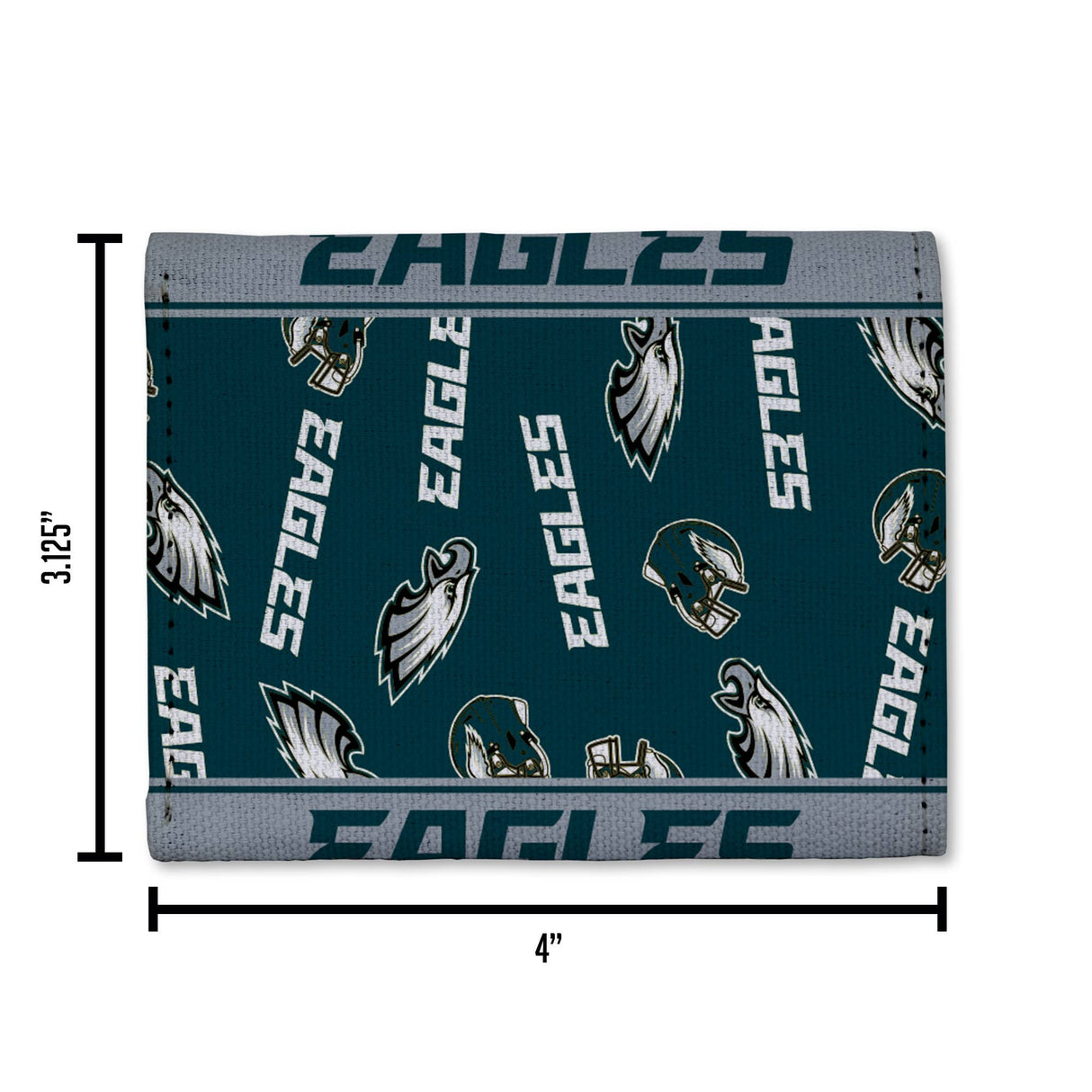 NFL Football Philadelphia Eagles  Canvas Trifold Wallet