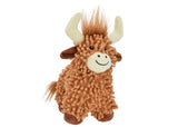 Multipet Floppy Highland Cow Dog Toy 10"