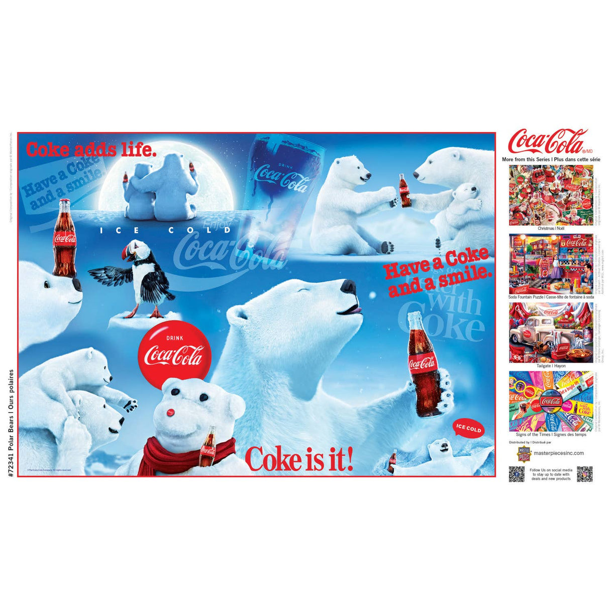 Coca-Cola Polar Bears 1000 Piece Puzzle