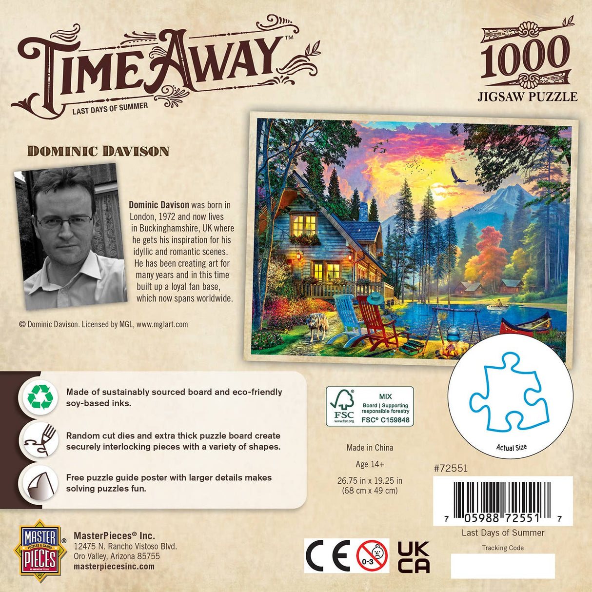 Time Away - Last Days of Summer 1000 Piece Jigsaw Puzzle