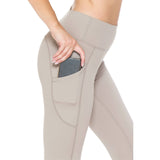 Premium Nylon Activewear Solid Leggings