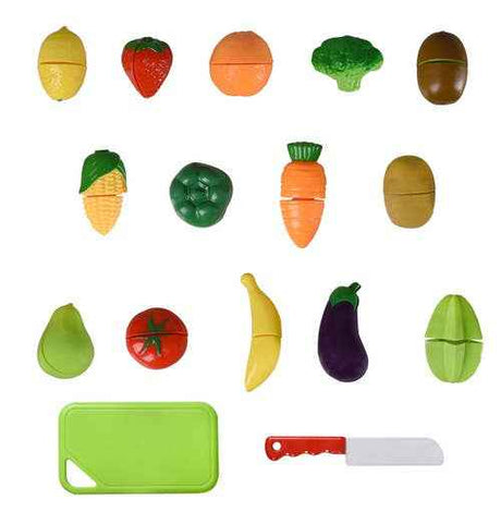 Playkidz: Fruit and Vegetables Basket Pretend Play Kitchen F