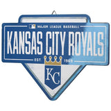 Kansas City Royals Baseball Home Plate Wood Wall Decor