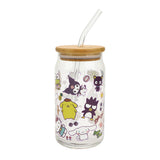 Hello Kitty & Friends 15 oz. Glass Bamboo Tumbler
