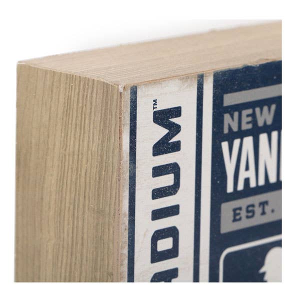 New York Yankees Stadium Ticket Wood Wall Decor